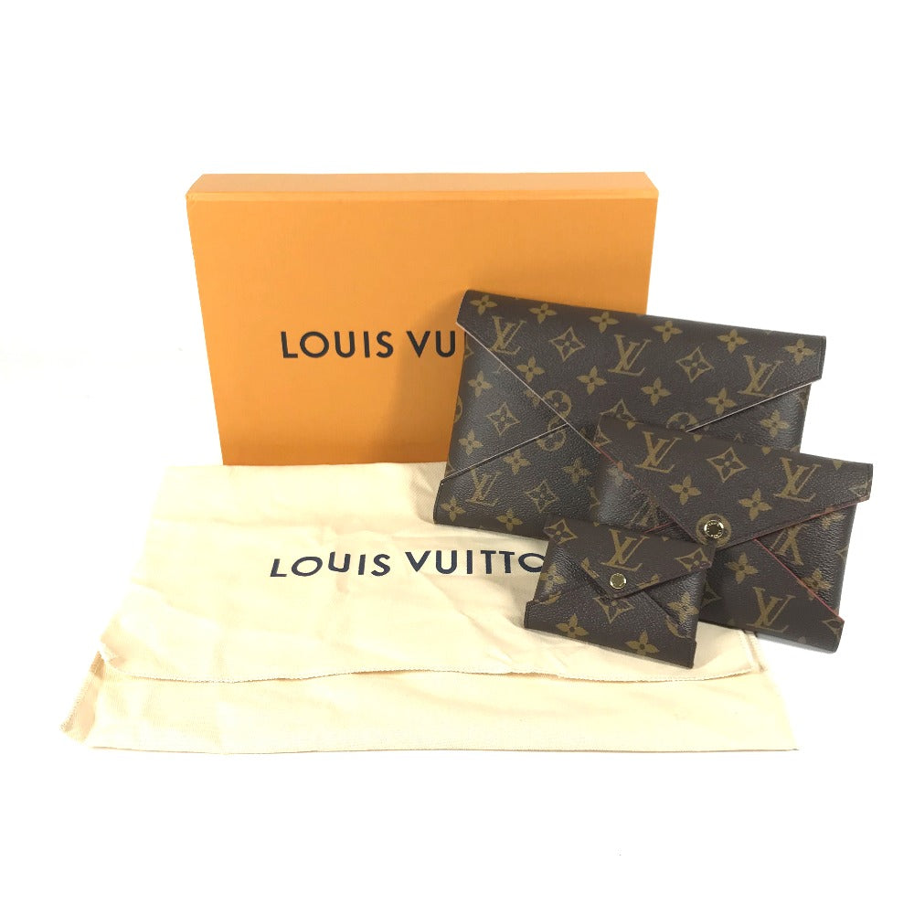 Louis Vuitton Clutch Bag M62034 Monogram Canvas Brown Monogram Pochette Kirigami Women Used Authentic