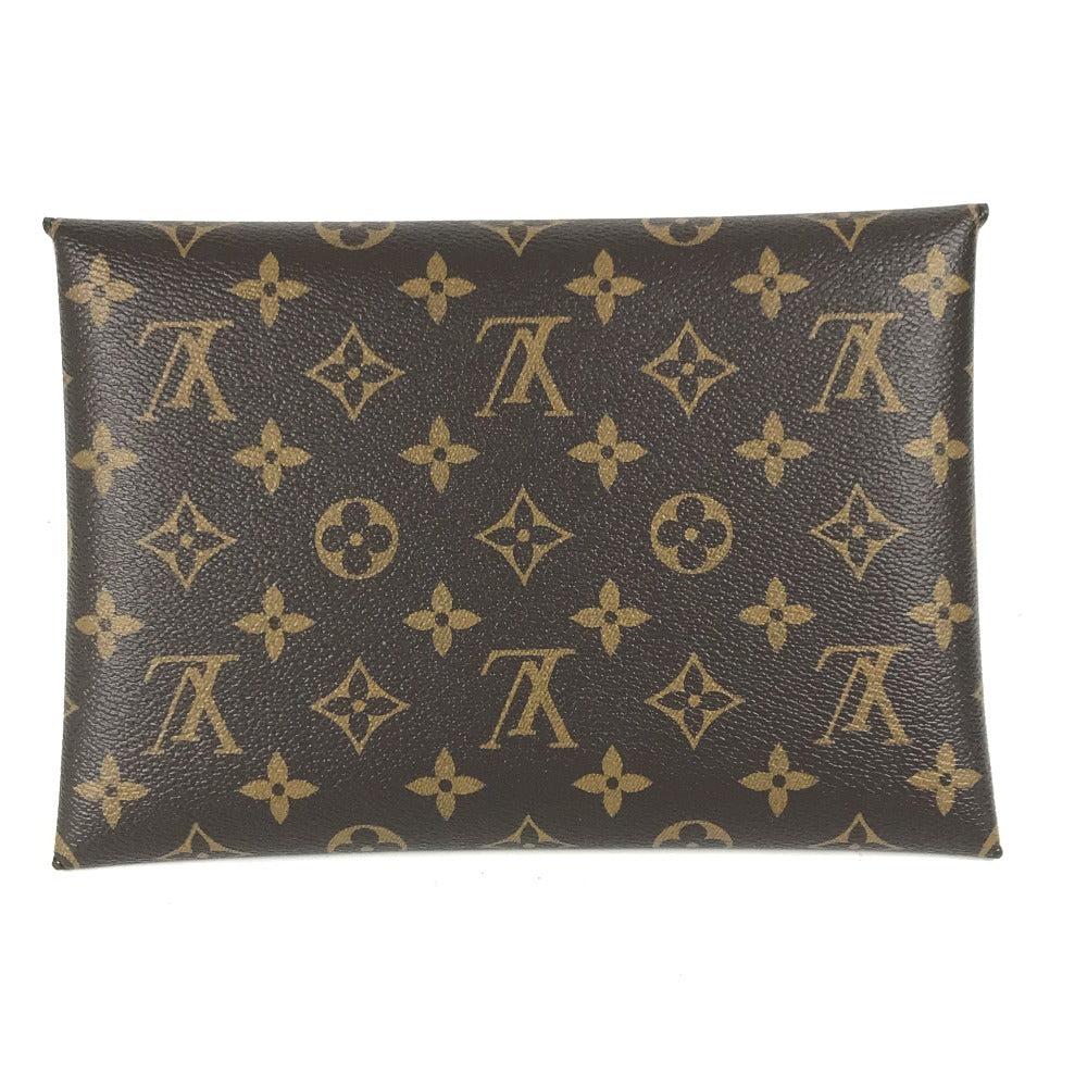 Louis Vuitton Clutch Bag M62034 Monogram Canvas Brown Monogram Pochette Kirigami Women Used Authentic