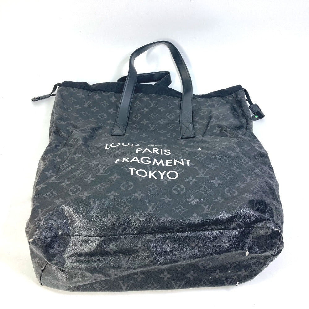 Louis Vuitton Tote Bag M43417 Monogram Eclipse Canvas Black Monogram Eclipse Hiroshi Fujiwara Fragment Hippo Light