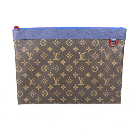 Louis Vuitton Clutch Bag M63048 Monogram Canvas Brown Monogram Pochette Apollo Mens(unisex) Used Authentic