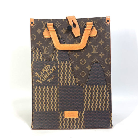 Louis Vuitton Tote Bag N40355 Damier Canvas Brown Damier Giant Nigo Collaboration Mini Tote Mens Used Authentic