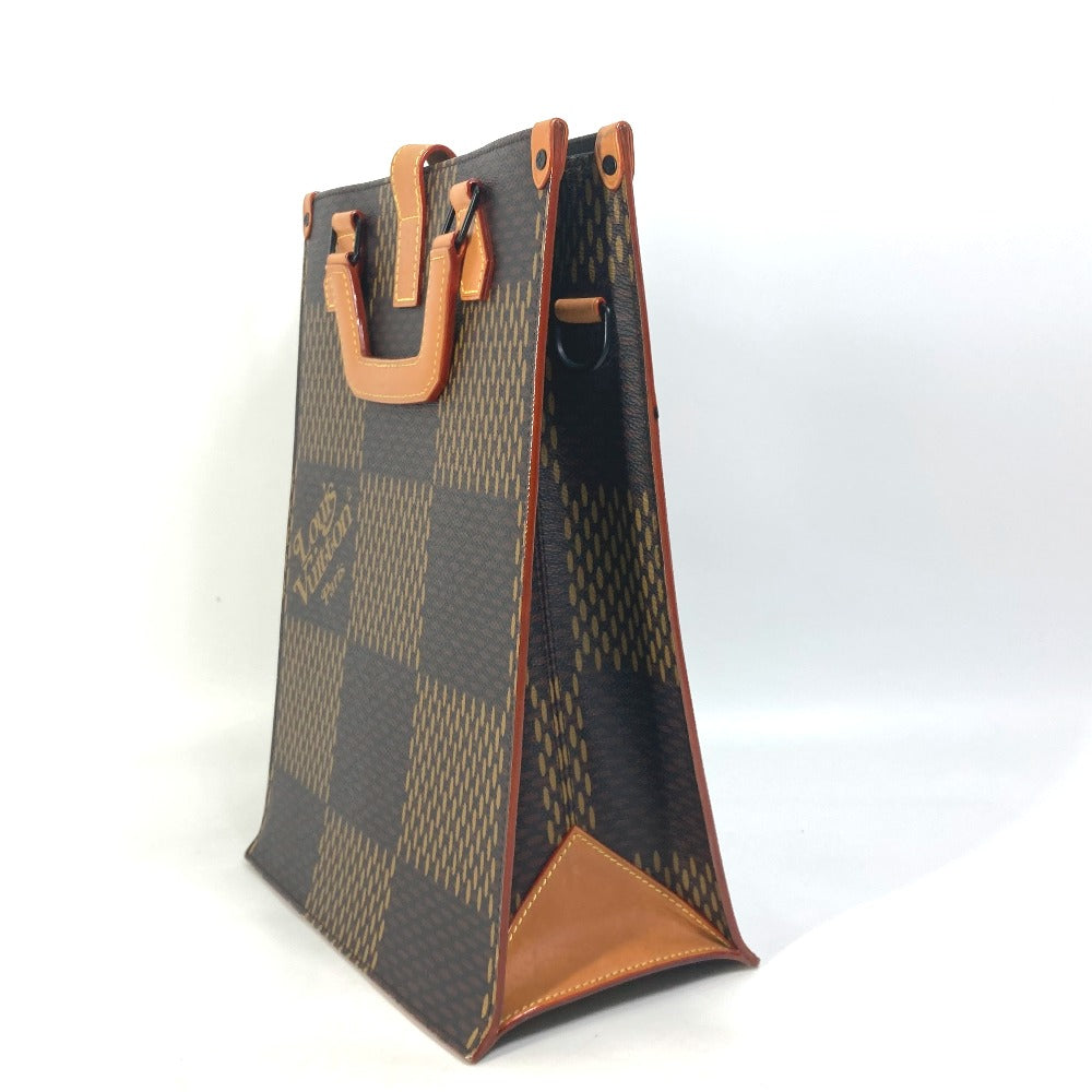 Louis Vuitton Tote Bag N40355 Damier Canvas Brown Damier Giant Nigo Collaboration Mini Tote Mens Used Authentic