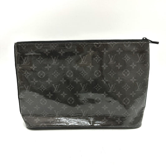 Louis Vuitton Clutch Bag M63373 Plastics Black Monogram Eclipse Glaze Pochette Cosmos