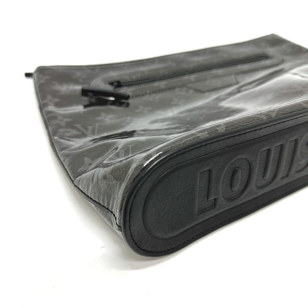 Louis Vuitton Clutch Bag M63373 Plastics Black Monogram Eclipse Glaze Pochette Cosmos