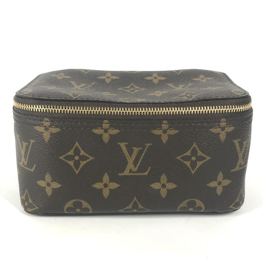 Louis Vuitton Pouch M43688 Monogram Canvas Brown Monogram Cube De Langemont Pm Women Used Authentic