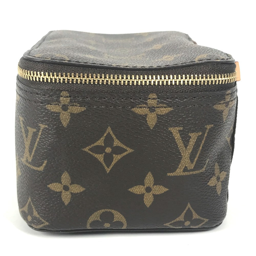 Louis Vuitton Pouch M43688 Monogram Canvas Brown Monogram Cube De Langemont Pm Women Used Authentic