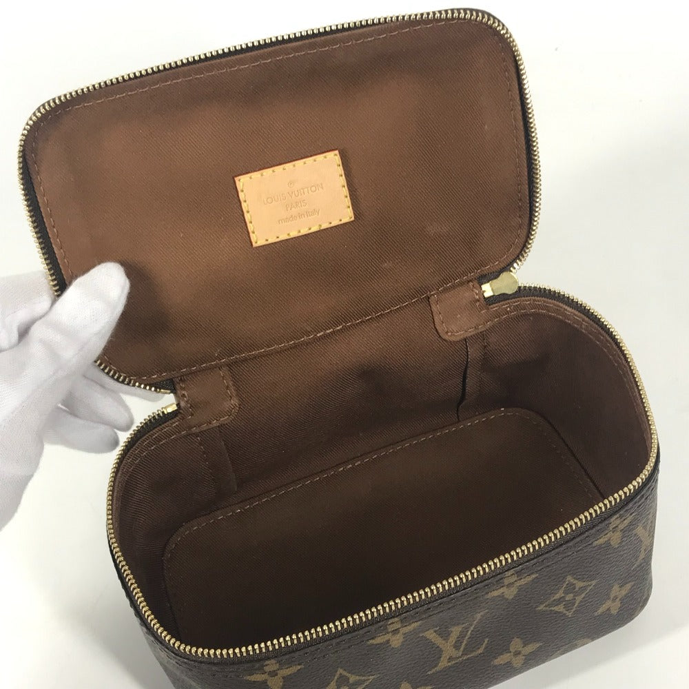 Louis Vuitton Pouch M43688 Monogram Canvas Brown Monogram Cube De Langemont Pm Women Used Authentic