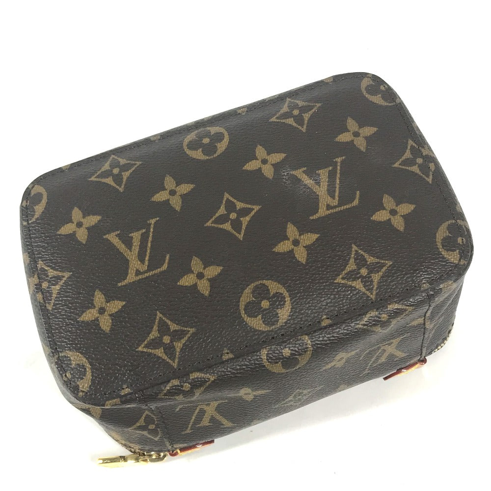 Louis Vuitton Pouch M43688 Monogram Canvas Brown Monogram Cube De Langemont Pm Women Used Authentic