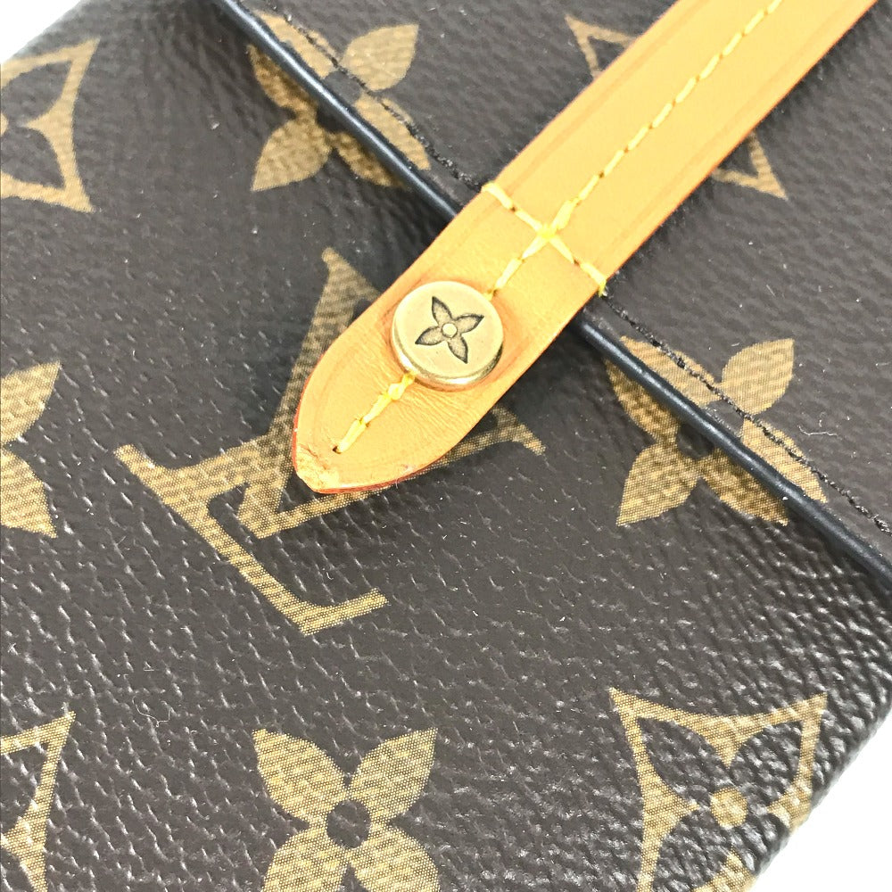 Louis Vuitton Pouch M68523 Monogram Canvas Brown Monogram Carabiner Box Phone Case Women Used Authentic