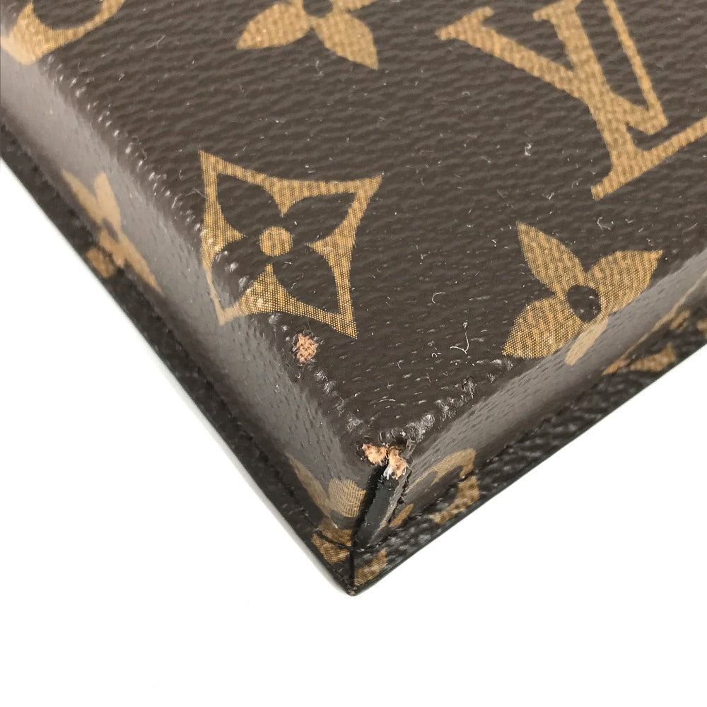 Louis Vuitton Pouch M68523 Monogram Canvas Brown Monogram Carabiner Box Phone Case Women Used Authentic