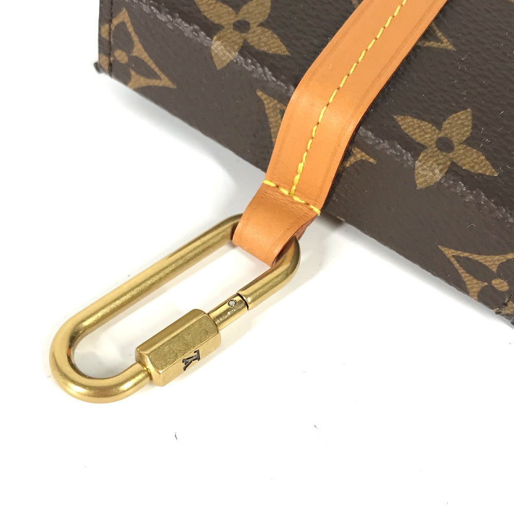 Louis Vuitton Pouch M68523 Monogram Canvas Brown Monogram Carabiner Box Phone Case Women Used Authentic