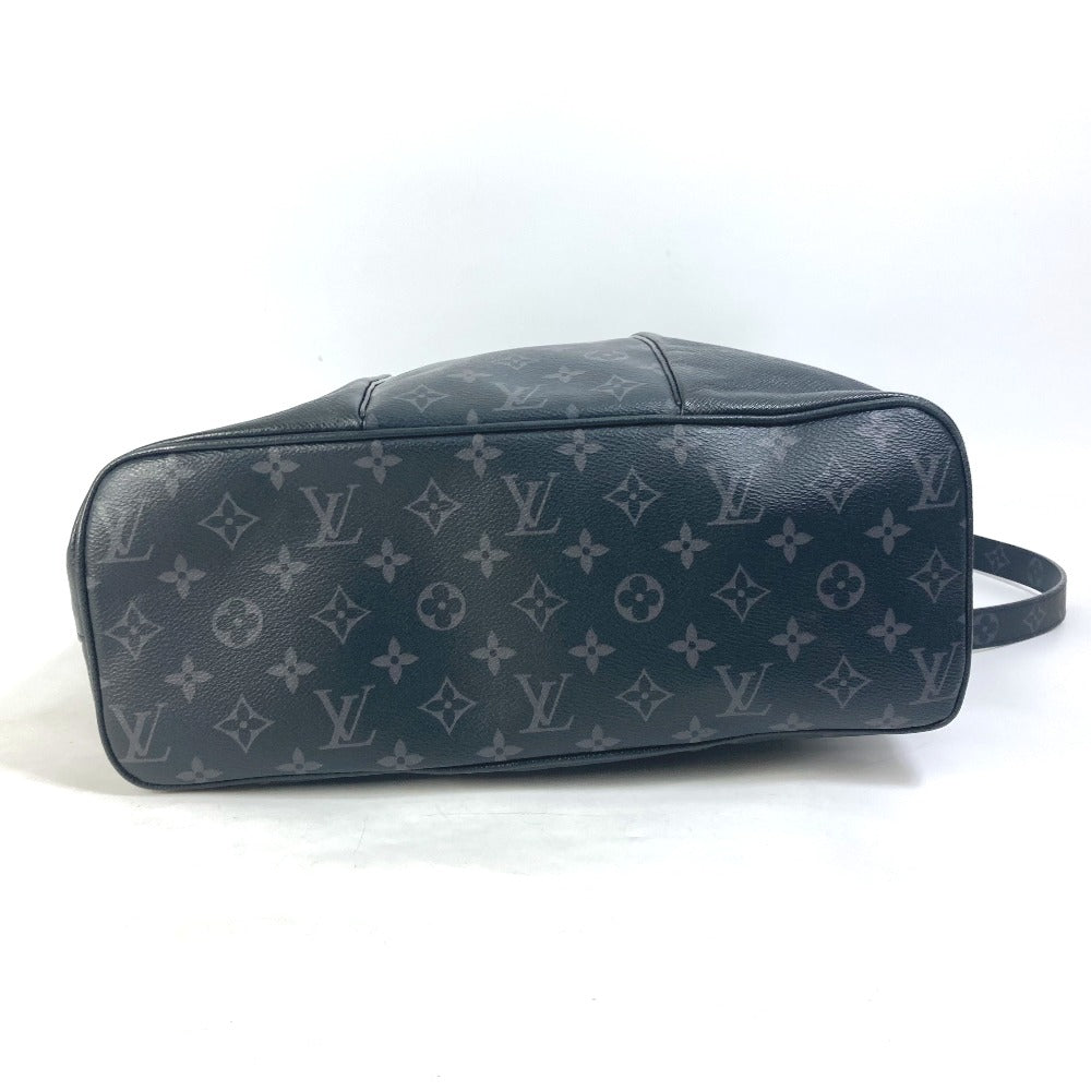 Louis Vuitton Tote Bag M30431 Taiga Leather, Monogram Eclipse Canvas Black Taigalama City Tote Mens Used Authentic