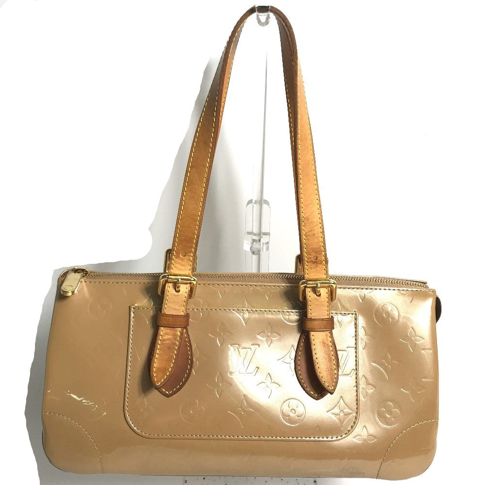 Louis Vuitton Shoulder Bag M93509 Monogram Vernis Beige Monogram Vernis Rosewood Avenue Women Used Authentic