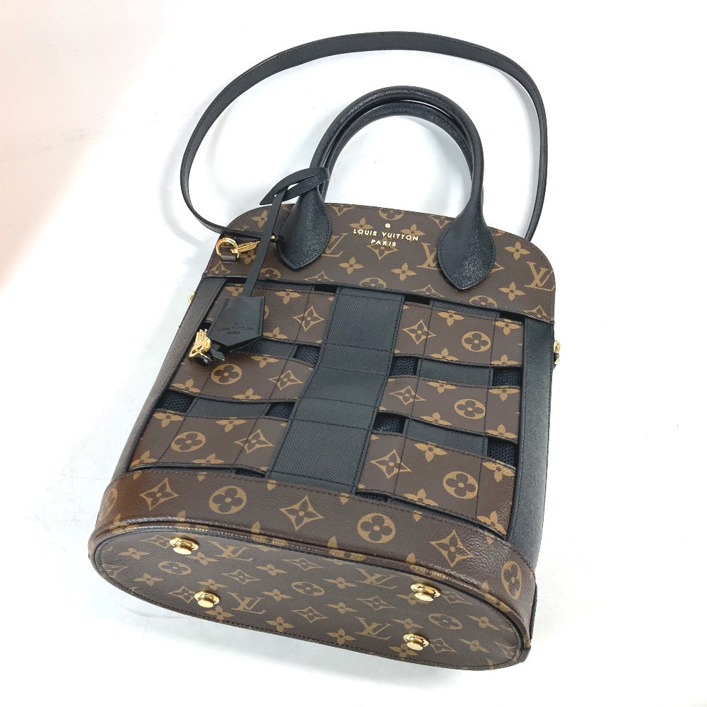 Louis Vuitton Tote Bag M44111 Monogram Canvas Brown Monogram Tresage Tote Women Used Authentic