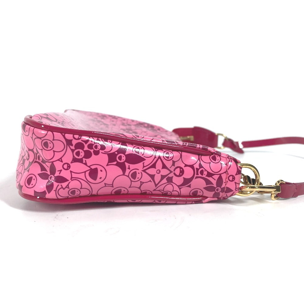 Louis Vuitton Accessory Pouch M93166 Pvc / Leather Pink Cosmic Blossom Pochette Cosmic Women Used Authentic