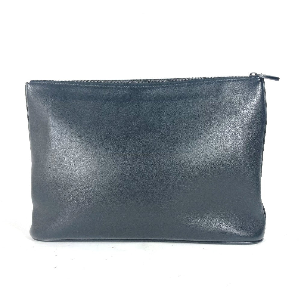 Louis Vuitton Clutch Bag M63268 Leather Black Dark Annity Pochette Cosmos Mens Used Authentic