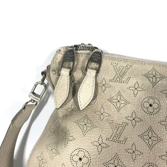 Louis Vuitton Shoulder Bag M94275 Monogram Mahina Leather Beige Monogram Mahina Serene Pm Women Used Authentic