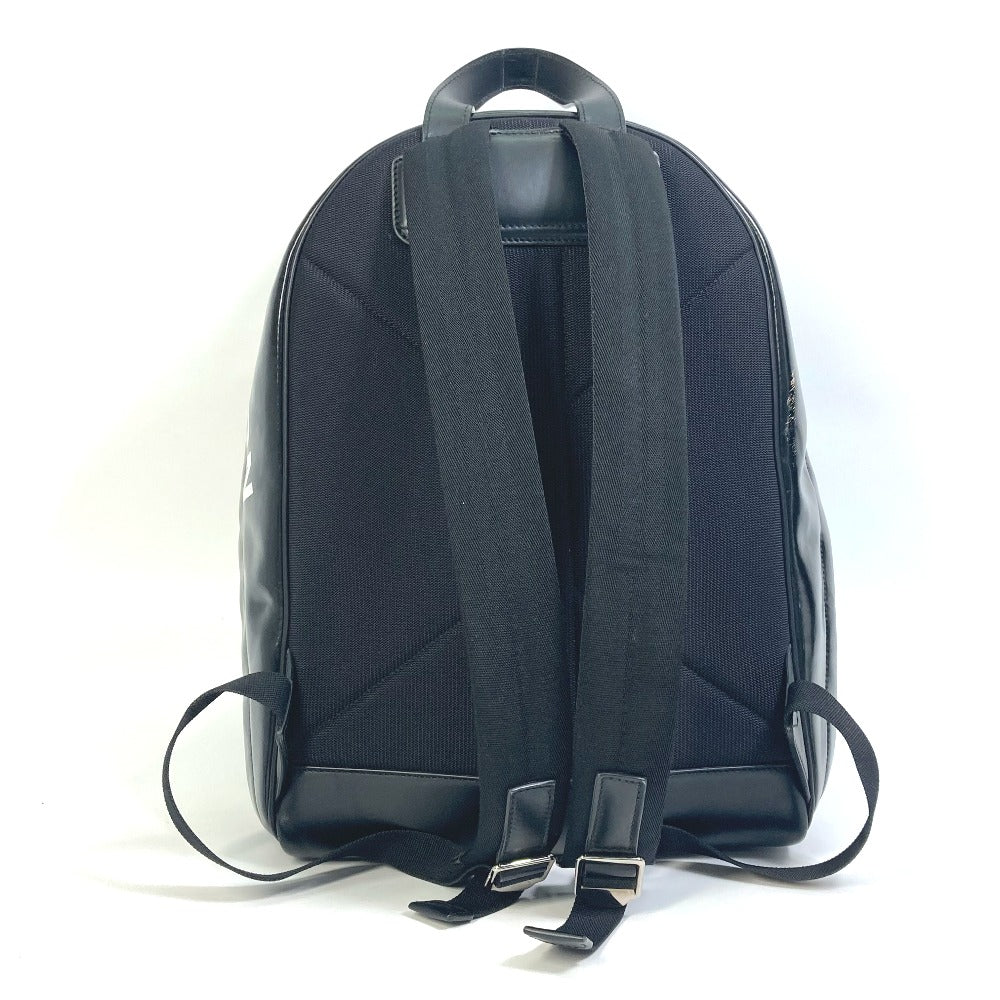 Burberry Backpack 8021908 Coated Canvas Black Ml Jett Horseferry Mens Used Authentic