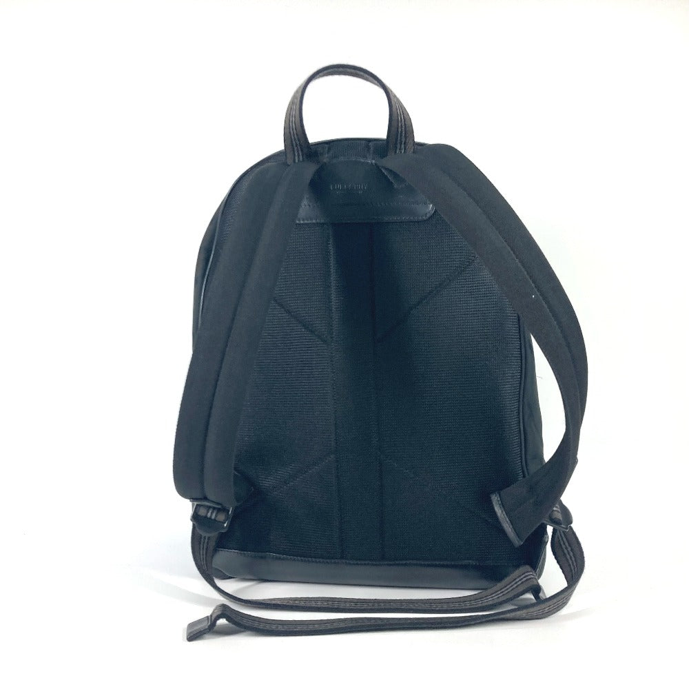 Burberry Backpack 8030714 Canvas / Leather Black Tb Logo Mens Used Authentic