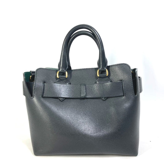 Burberry Shoulder Bag 4076733 Leather Black Handbag Bag Shoulder Bag Logo Belt Bag Women Used Authentic