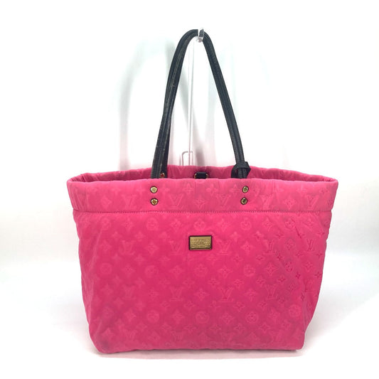 Louis Vuitton Tote Bag M92802 Microfiber Pink 2009 Cruise Line Scuba Mm Women Used Authentic