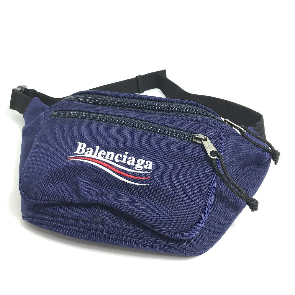 Balenciaga Sling Bag 482389 Nylon Navy Men's Women Explorer Unisex(unisex) Used Authentic