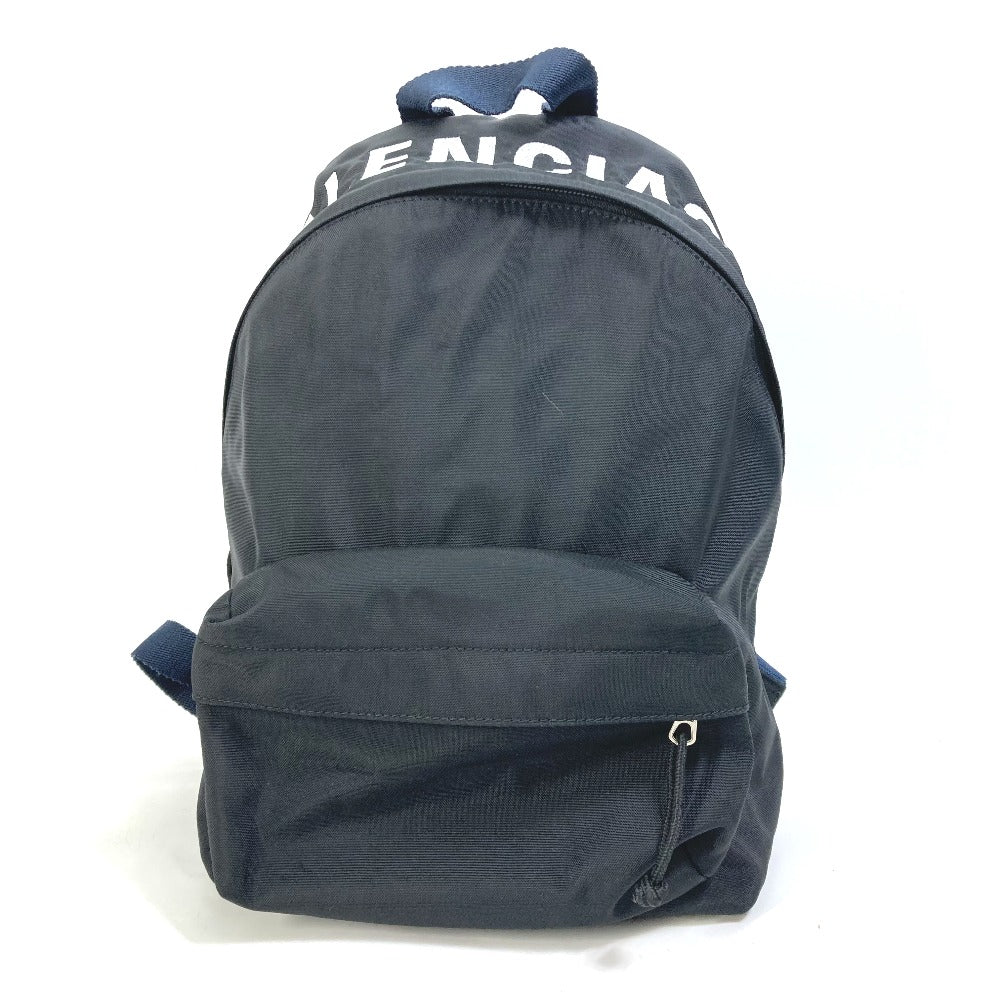 Balenciaga Backpack 565798 Nylon Black Backpack Wheel Backpack S Mens Used Authentic