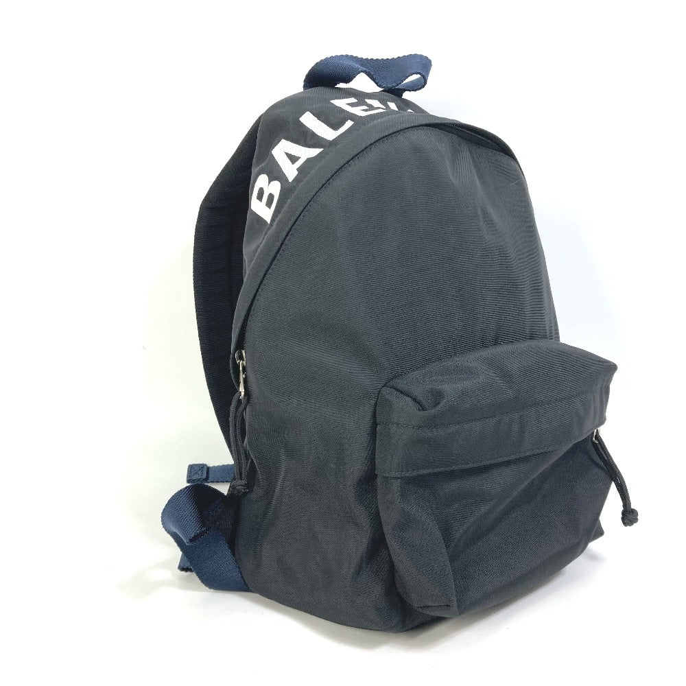 Balenciaga Backpack 565798 Nylon Black Backpack Wheel Backpack S Mens Used Authentic