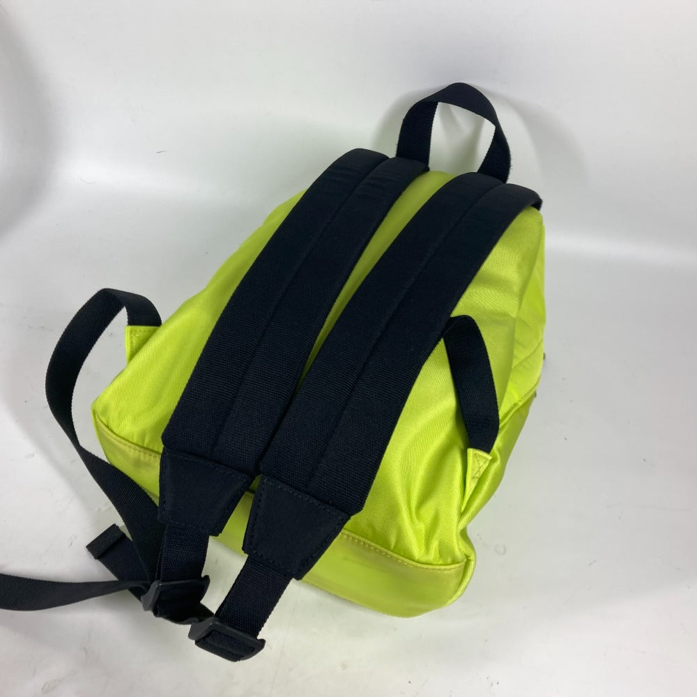 Balenciaga Backpack 558163 Nylon Canvas Yellow Explorer Logo Unisex(unisex) Used Authentic