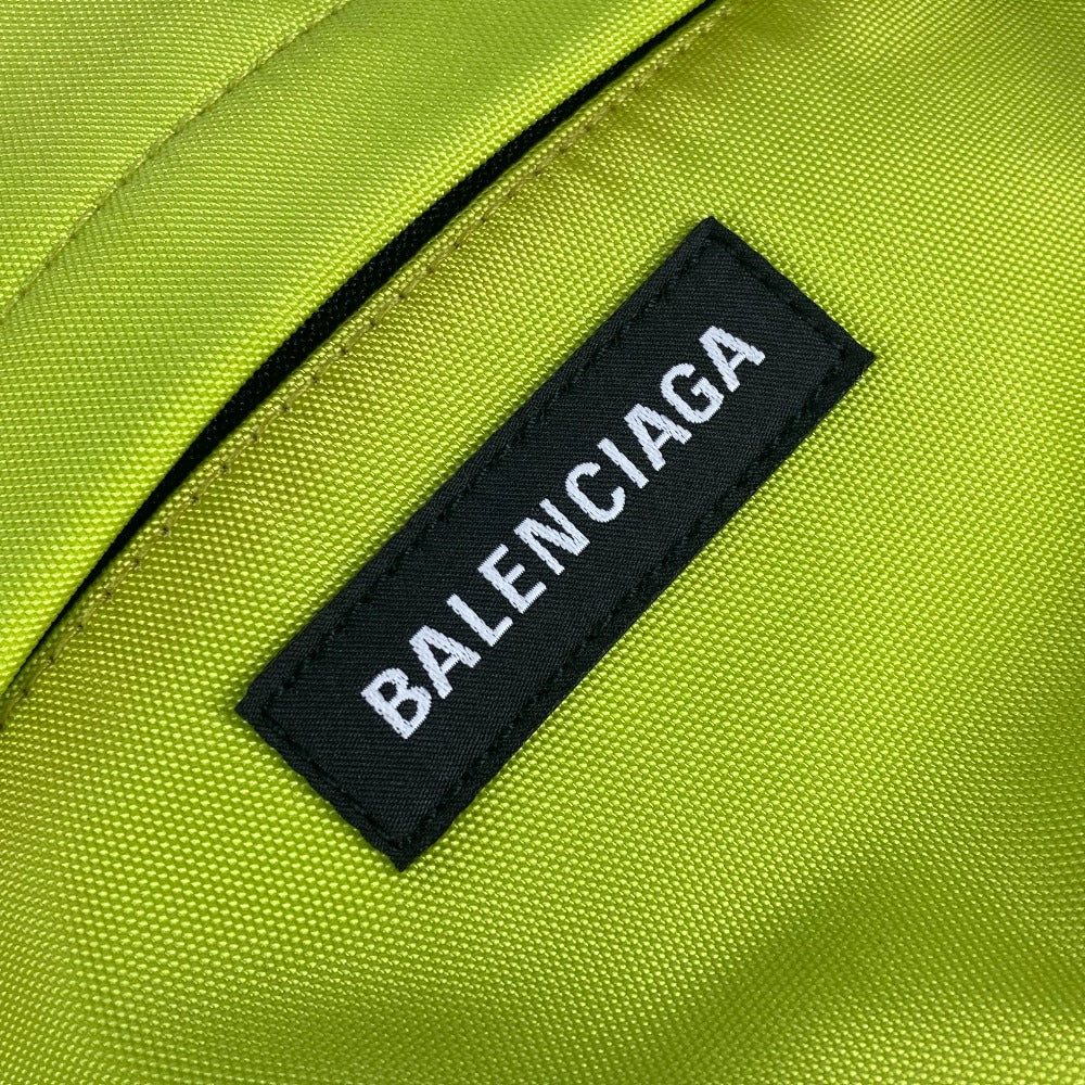 Balenciaga Backpack 558163 Nylon Canvas Yellow Explorer Logo Unisex(unisex) Used Authentic