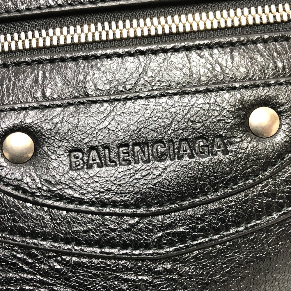 Balenciaga Tote Bag 702499 Leather Black Neo Classic Mens Used Authentic