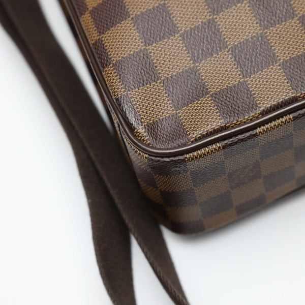 Louis Vuitton Shoulder Bag N41149 Damier Canvas Brown Crossbody Damier Shelton Mm Women Used Authentic