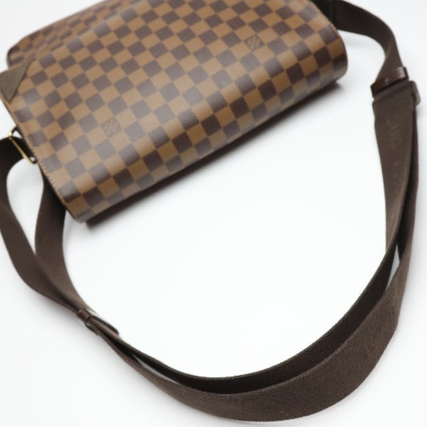 Louis Vuitton Shoulder Bag N41149 Damier Canvas Brown Crossbody Damier Shelton Mm Women Used Authentic