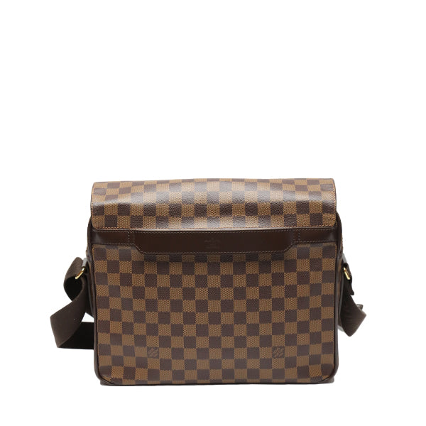 Louis Vuitton Shoulder Bag N41149 Damier Canvas Brown Crossbody Damier Shelton Mm Women Used Authentic