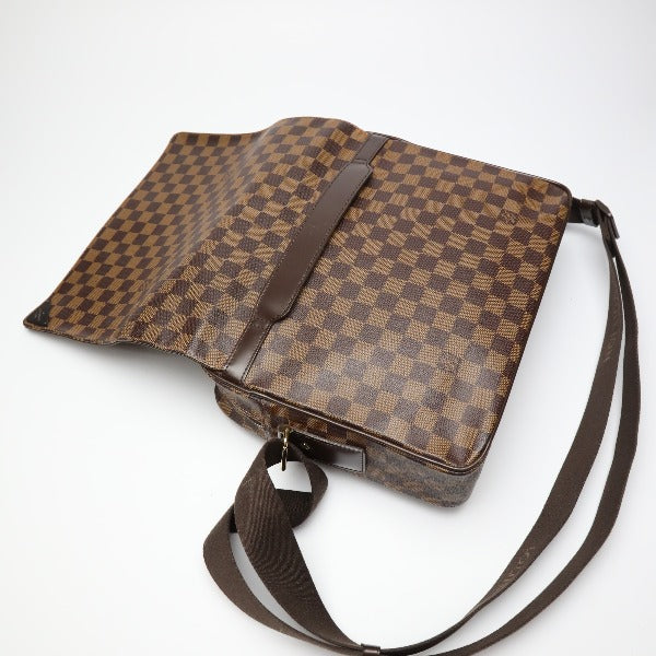 Louis Vuitton Shoulder Bag N41149 Damier Canvas Brown Crossbody Damier Shelton Mm Women Used Authentic