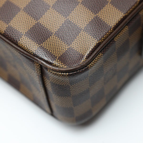 Louis Vuitton Shoulder Bag N41149 Damier Canvas Brown Crossbody Damier Shelton Mm Women Used Authentic