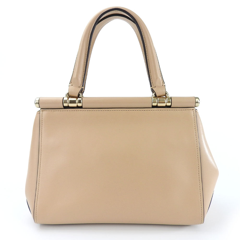 Coach Handbag 31918 Leather Beige Women Used Authentic