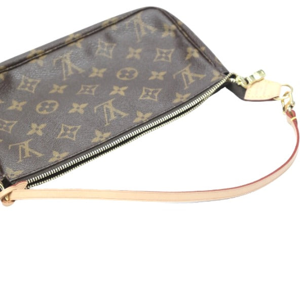 Louis Vuitton Pouch M40712 Monogram Canvas Brown Pochette Monogram Accessoires Women Used Authentic