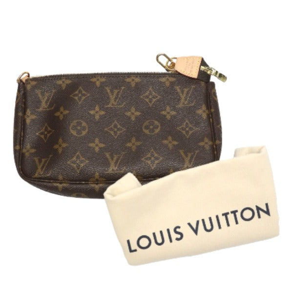 Louis Vuitton Pouch M40712 Monogram Canvas Brown Pochette Monogram Accessoires Women Used Authentic