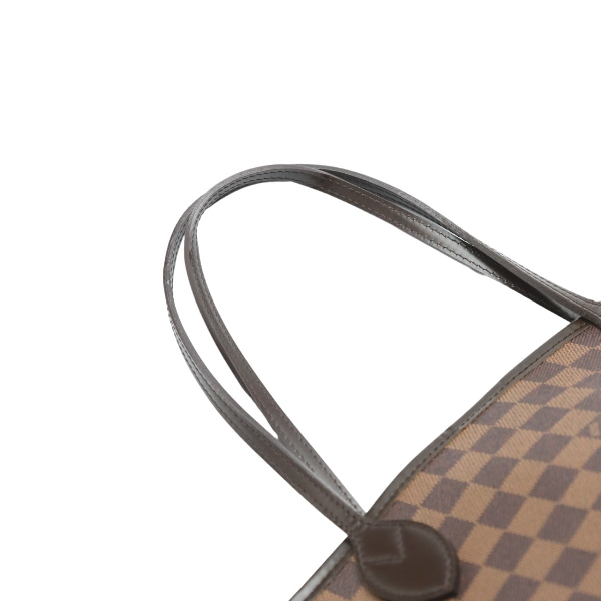 Louis Vuitton Tote Bag N41358 Damier Canvas Brown Neverfull Mm Damier No Pouch Women Used Authentic