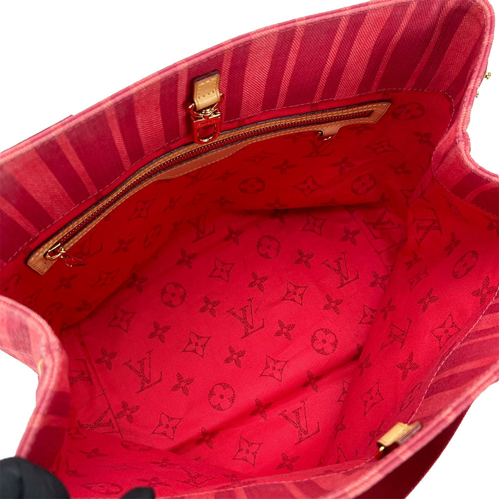 Louis Vuitton Tote Bag M94146 Canvas Red Plan Soleil Hippo Pm