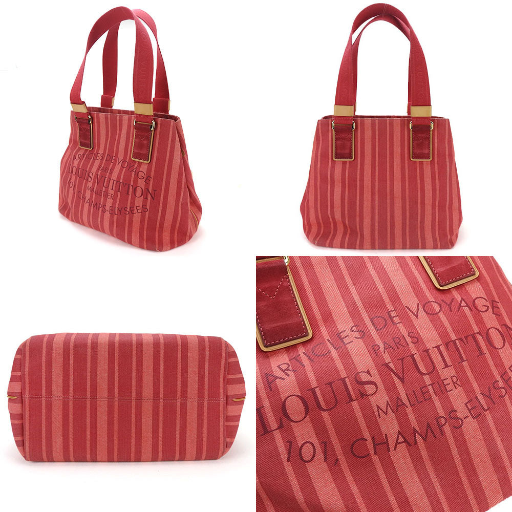 Louis Vuitton Tote Bag M94146 Canvas Red Plan Soleil Hippo Pm