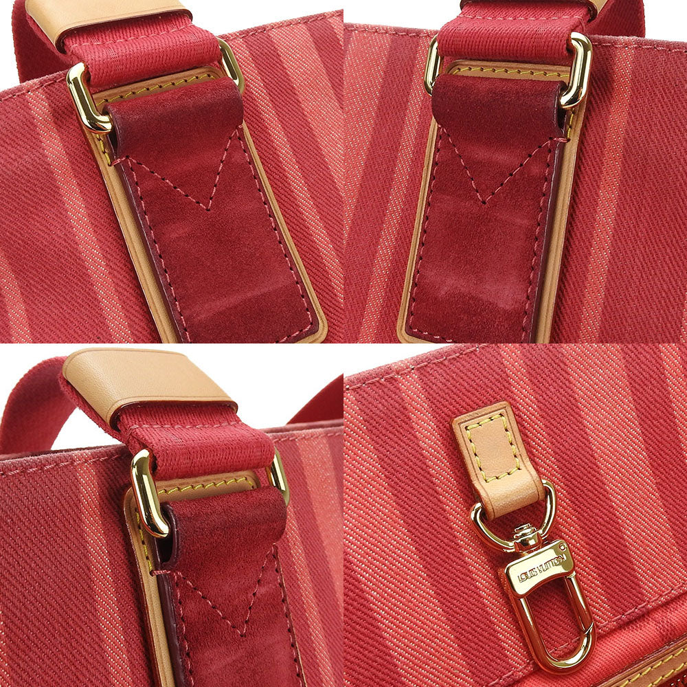 Louis Vuitton Tote Bag M94146 Canvas Red Plan Soleil Hippo Pm