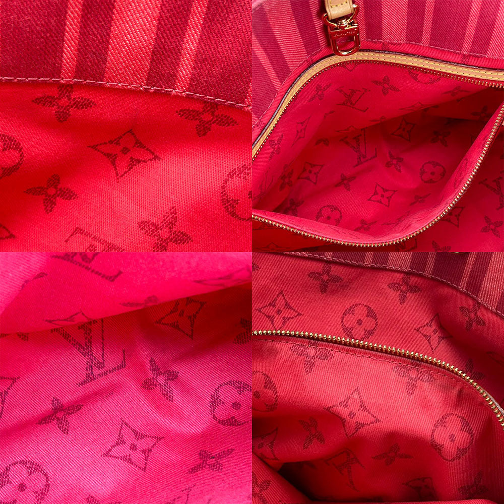 Louis Vuitton Tote Bag M94146 Canvas Red Plan Soleil Hippo Pm