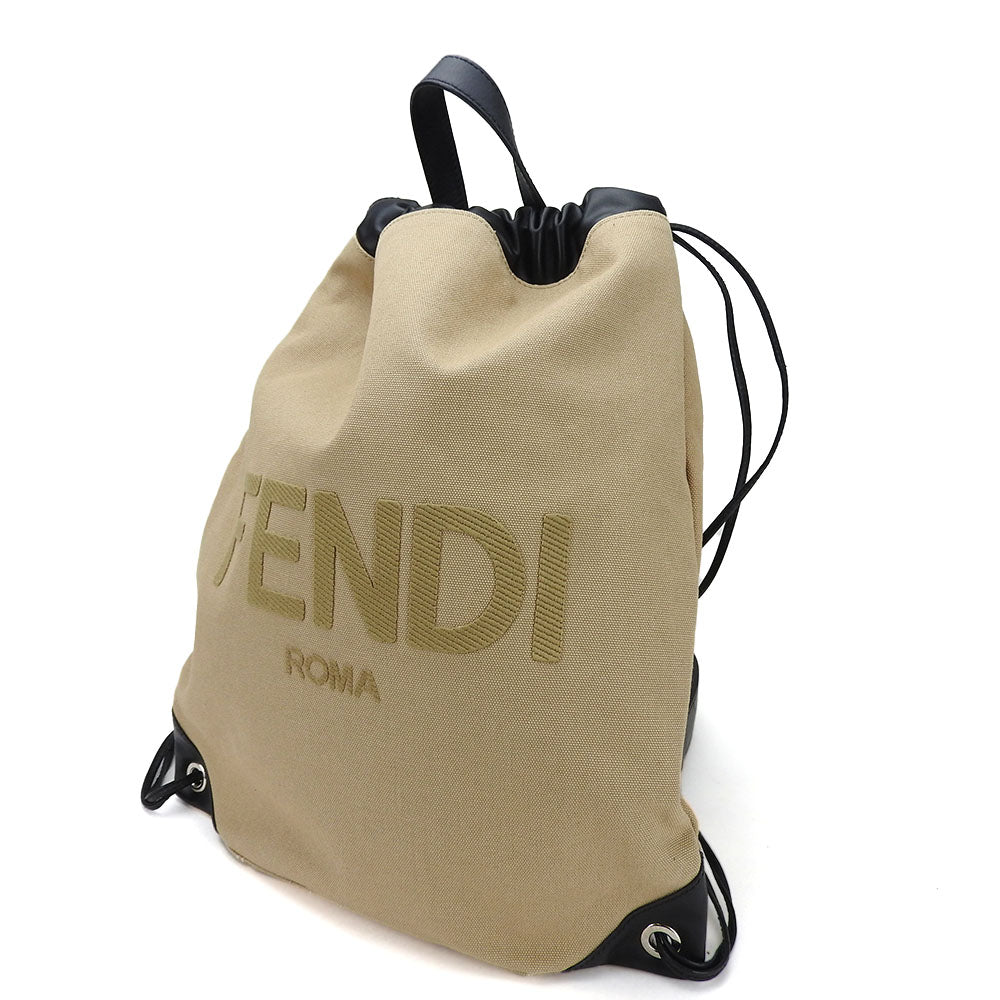 Fendi Backpack 7 Vz057 Canvas Beige