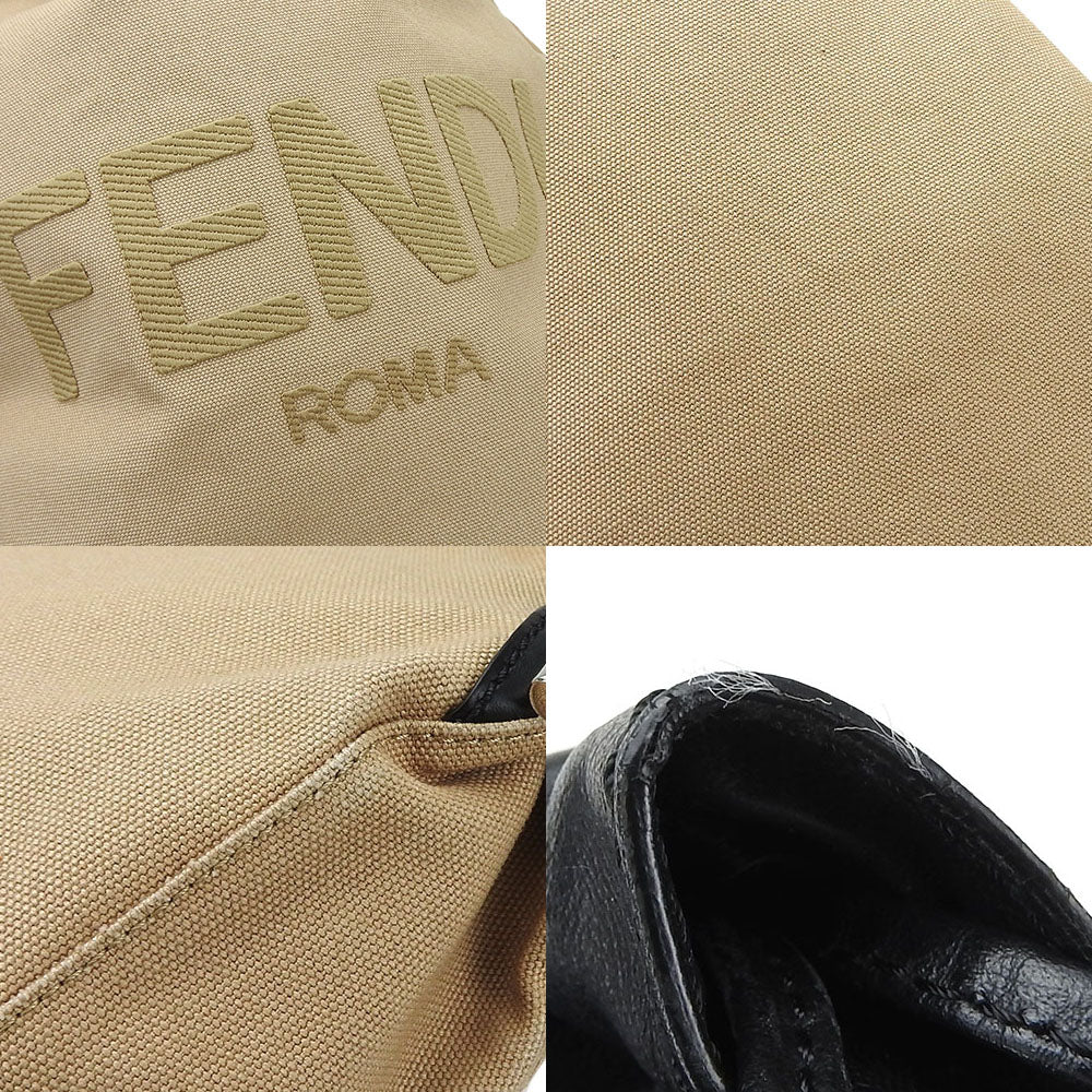 Fendi Backpack 7 Vz057 Canvas Beige