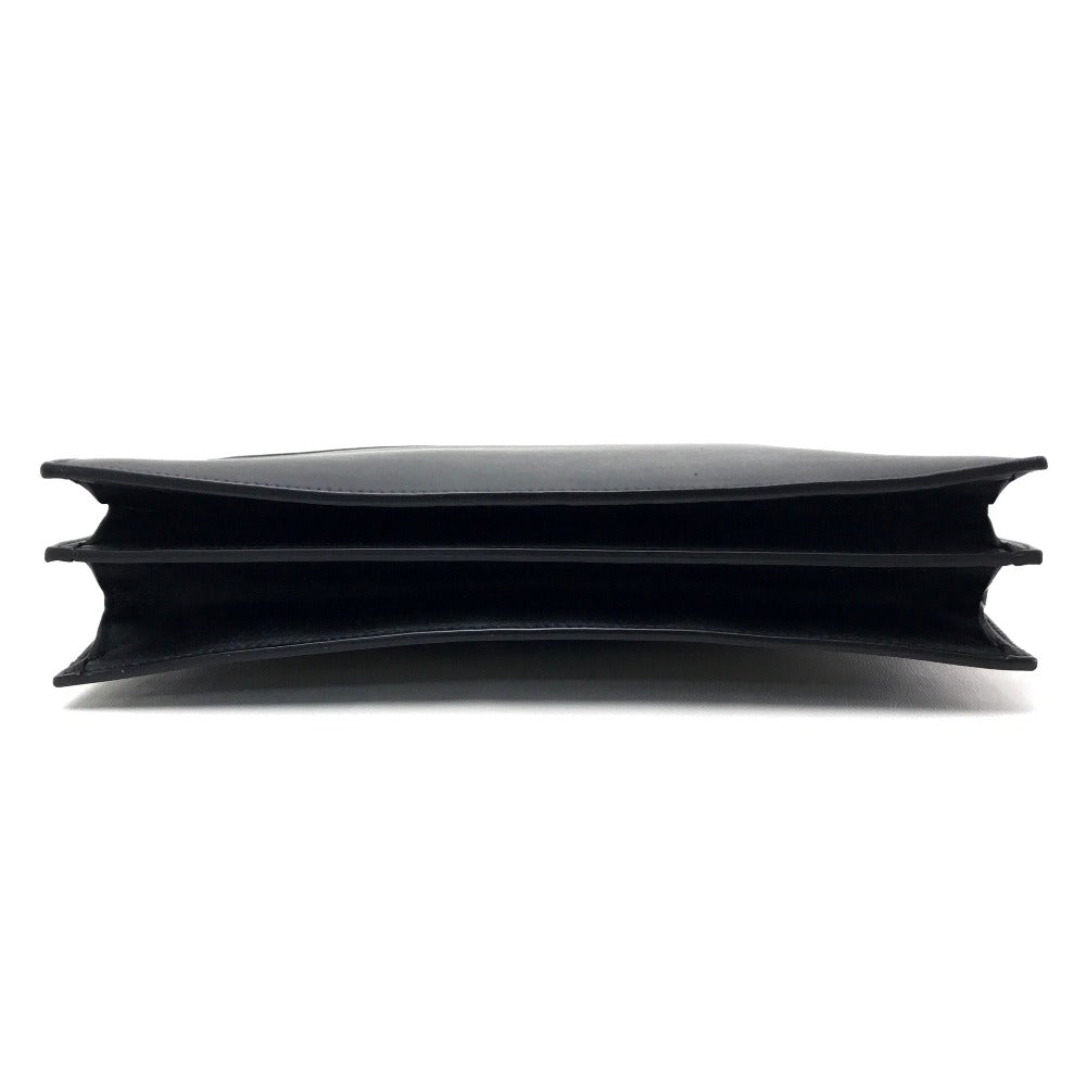 Celine Clutch Bag Leather Black Spring / Summer 2015 Tricolor Pocket Medium Clutch Women Used Authentic