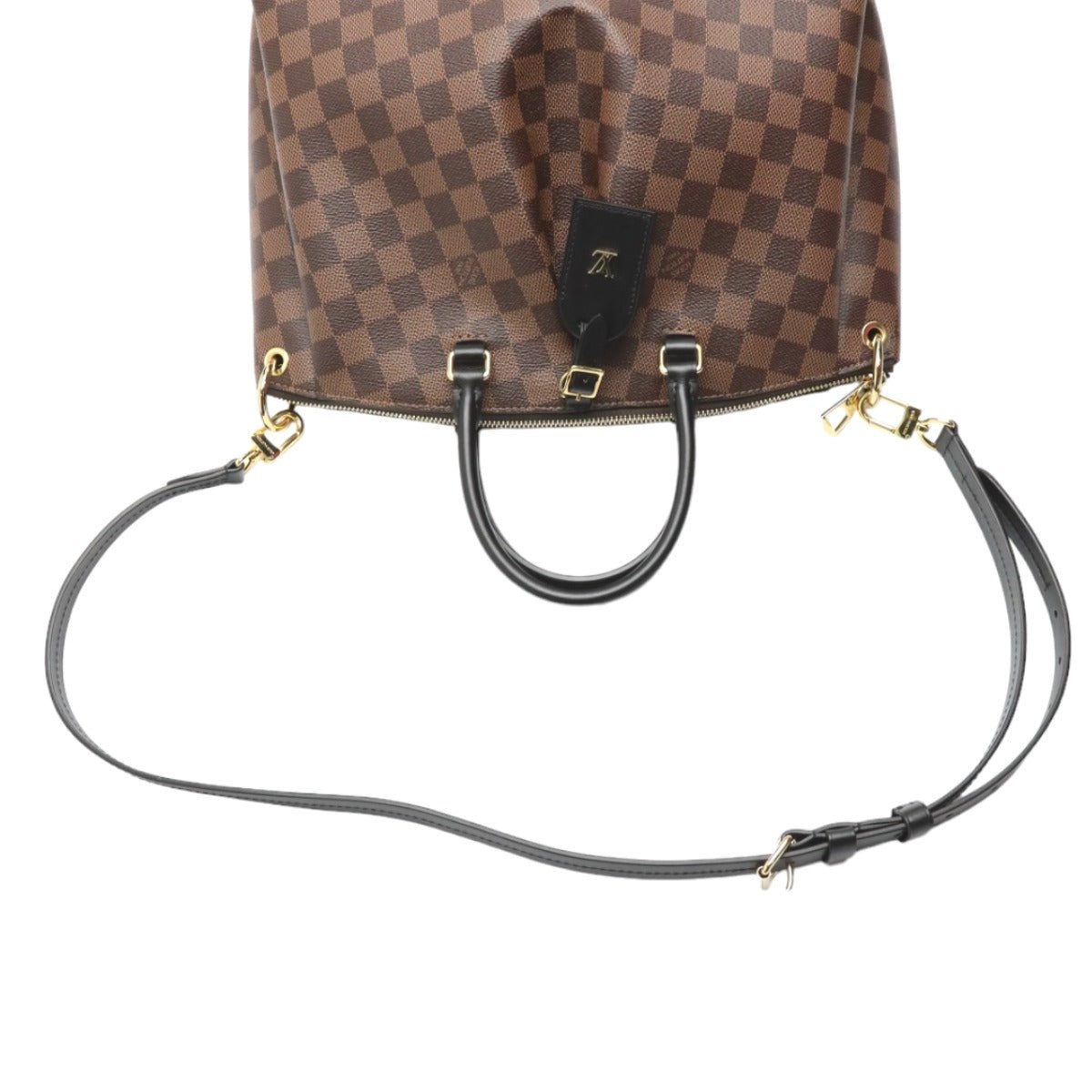 Louis Vuitton Tote Bag N45283 Damier Canvas Brown 2 Way Bag Odeon Tote Mm Women Used Authentic