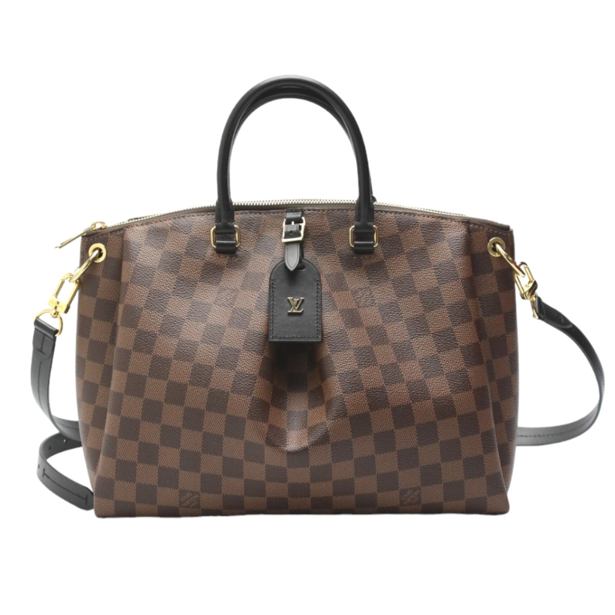 Louis Vuitton Tote Bag N45283 Damier Canvas Brown 2 Way Bag Odeon Tote Mm Women Used Authentic