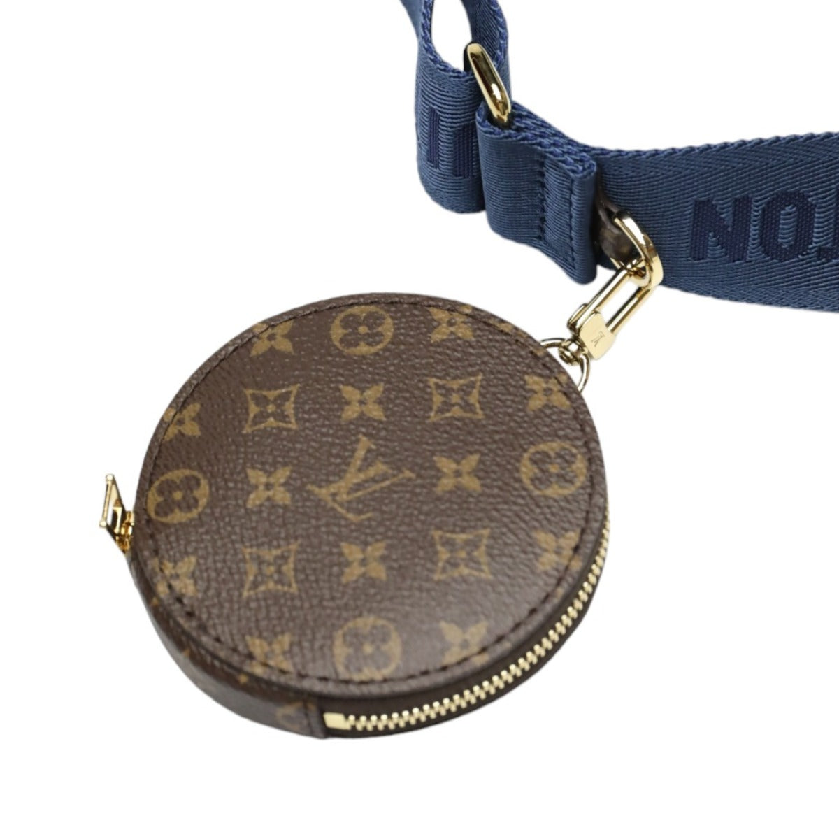 Louis Vuitton Shoulder Bag M21057 Monogram Canvas Recycled Nylon Navy/Silver Bags And Pouches Monogram Maximulti Pochette Accessory Women Used Authentic